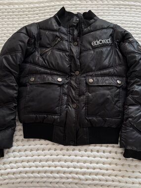 Ecko Unlimited Black Quilted Puffer Jacket - Women